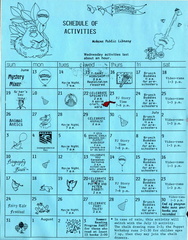 1994 SRP Celebrate Reading schedule of activities