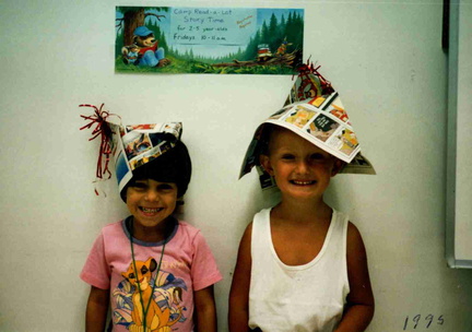 1995 SRP Camp Read-a-Lot paper hat day