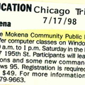 1998 Classes offered on Windows 95