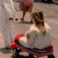 1983 4th of July Parade, Jennifer Ellingham in Wagon