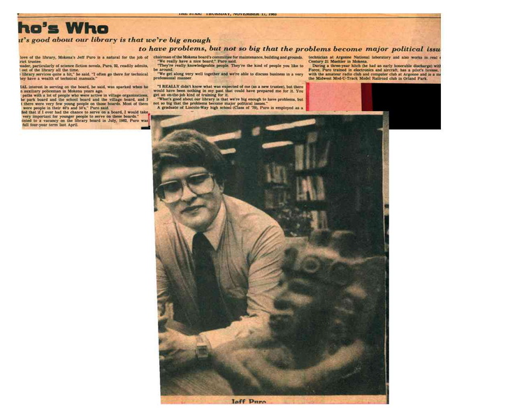 1983 Trustee Jeff Puro, Star article Nov. 17.jpg