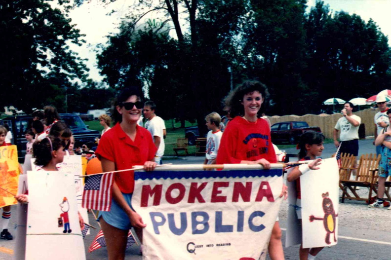 1987 4th of July Parade,  Nancy George (the younger) and Lynn Burke.jpg