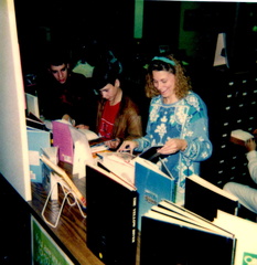 1992  Julie Kucharski with International Book Fesitval Display
