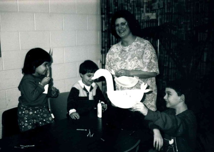 1995 Story Hour swan craft, Miss Marguerite