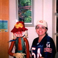 2007 Amy Ingalls with Halloween Scarecrow