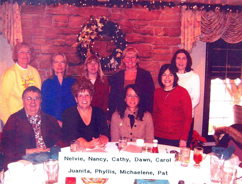 2008 Full-time staff (mainly) at Christmas lunch at Green Garden CC.jpg