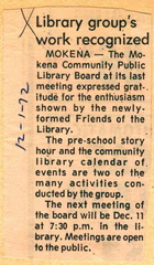 1972 FOL recognized Joliet Herald News Dec. 1