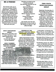 1998 newsletter FOL hosting Adult Programming