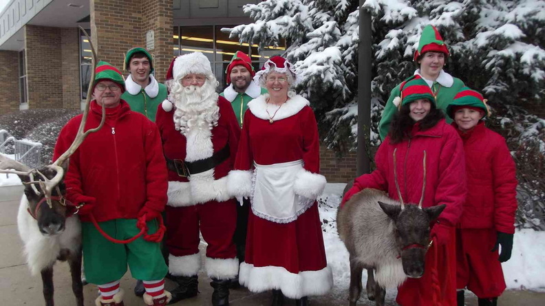 Clauses, elves and reindeer Dec. 2011.JPG