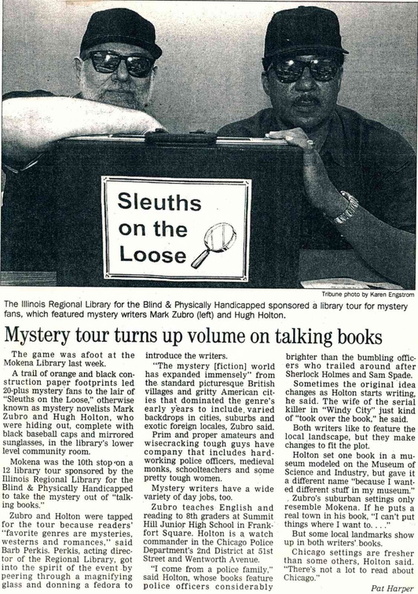 199- Author Visit, Zubro and Holton,Tribune article.jpg