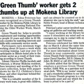 199- Edna Peterson, Green Thumb worker, article