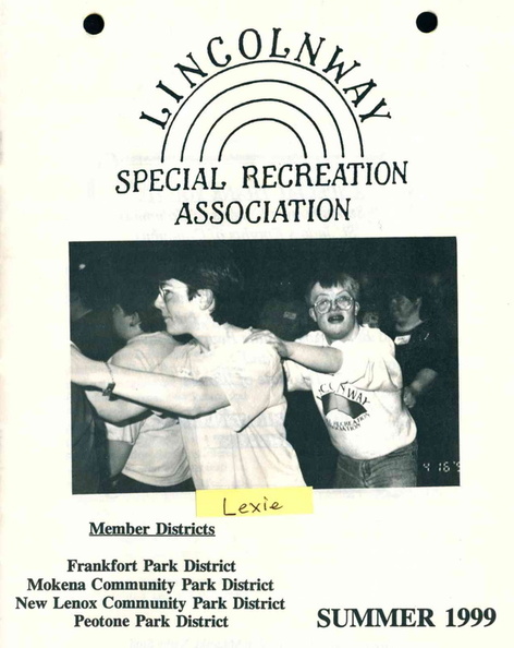 1999, Lexie Slota on cover of LW Special Rec booklet.jpg