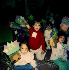 EDIT_1.5_ 1993 Story Hour Oct. 20 C. Ruggio, Alana L., Bridget Quinn Make Monster Puppets