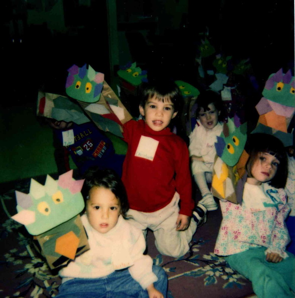 EDIT_1.5_ 1993 Story Hour Oct. 20 C. Ruggio, Alana L., Bridget Quinn Make Monster Puppets.jpg