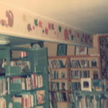 Book Shelves and Bulletin Board