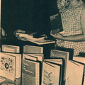 1971 Elaine receiving a donation, newspaper photo