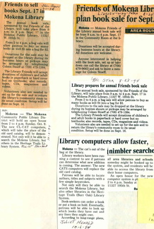 1994 Oct  newspaper articles on CL-CAT first OPACs for patrons